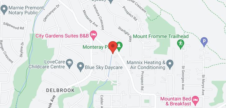 map of 291 MONTROYAL BOULEVARD
